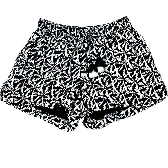 Vineyard Vines Womens Black And White Linen Shorts XXS - Picture 1 of 3